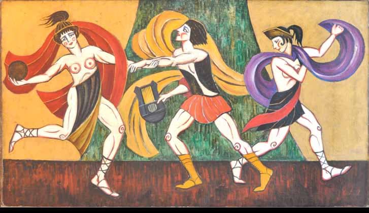 Alexander Zaltsman — Sketch for the Theatrical Performance “Phamira and Kifared”, 1915-1916, 1915