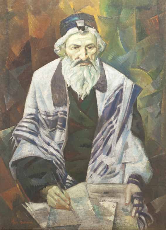Nathan Altman — Portrait of Rabbi, beginning of 1910, 1910
