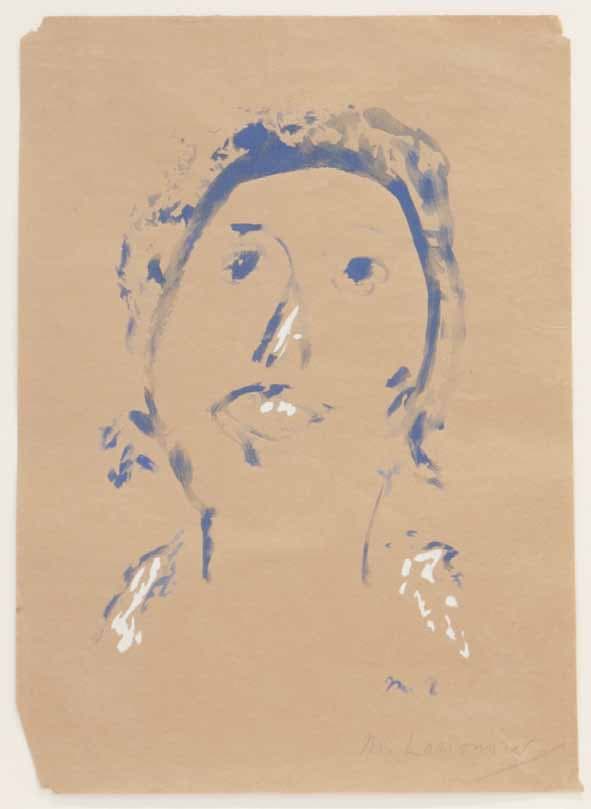 Mikhail LARIONOV — Portrait of A.K. Tomilina, middle of 1920’s, 1920